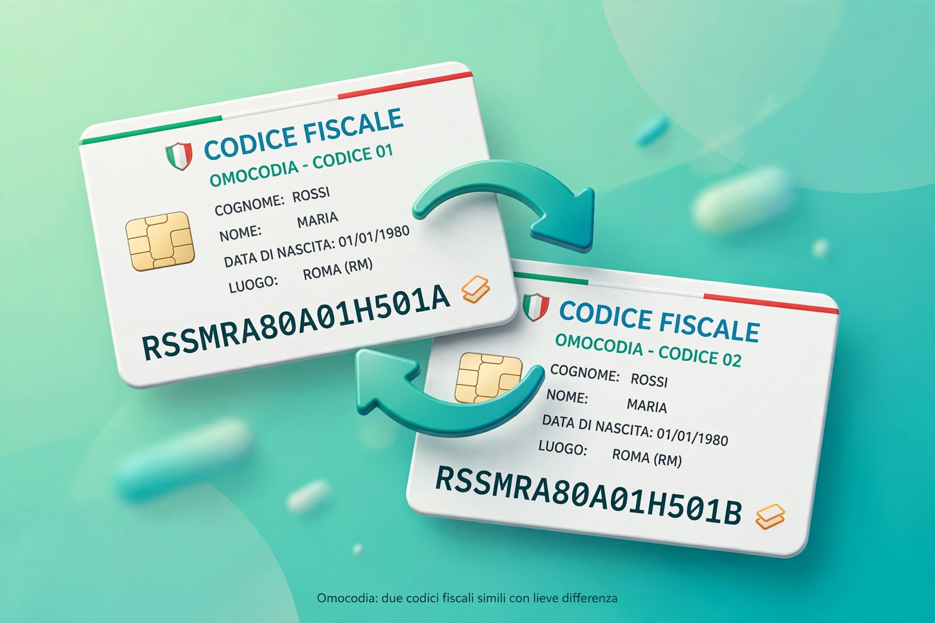 Guida all'omocodia del codice fiscale e alle 7 varianti